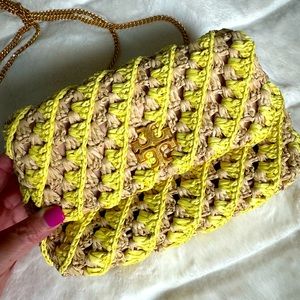Tory Burch Kira Woven Raffia